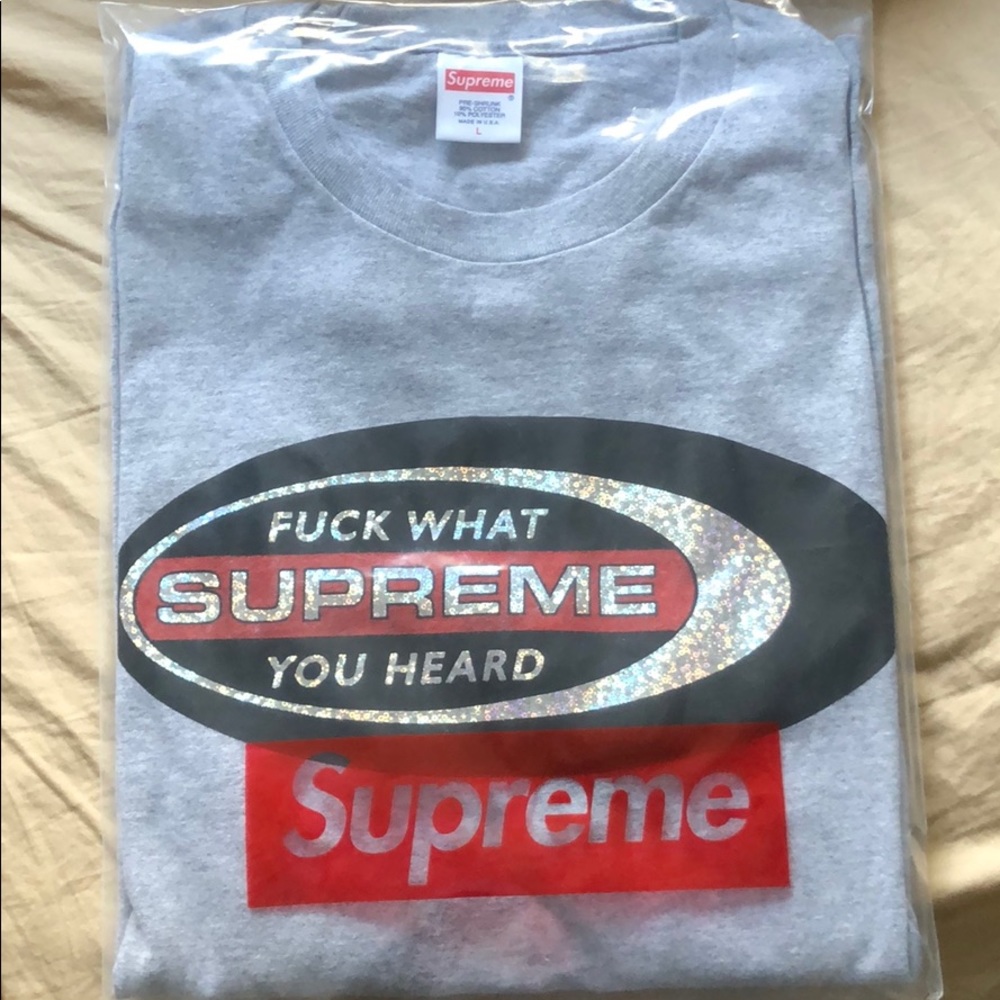 Supreme “Fuck What You Heard” Long Sleeve Tee
